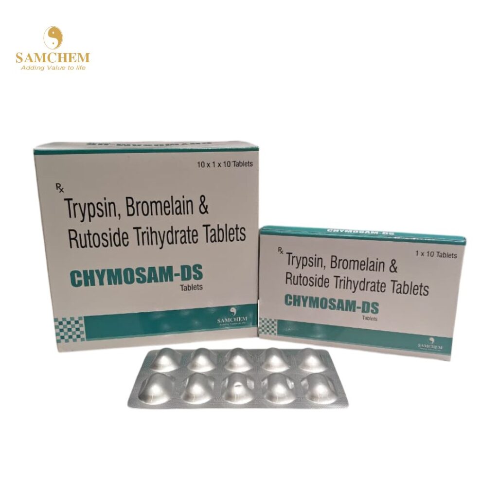 Trypsin, Bromelain & Rutoside Trihydrate Tablets
