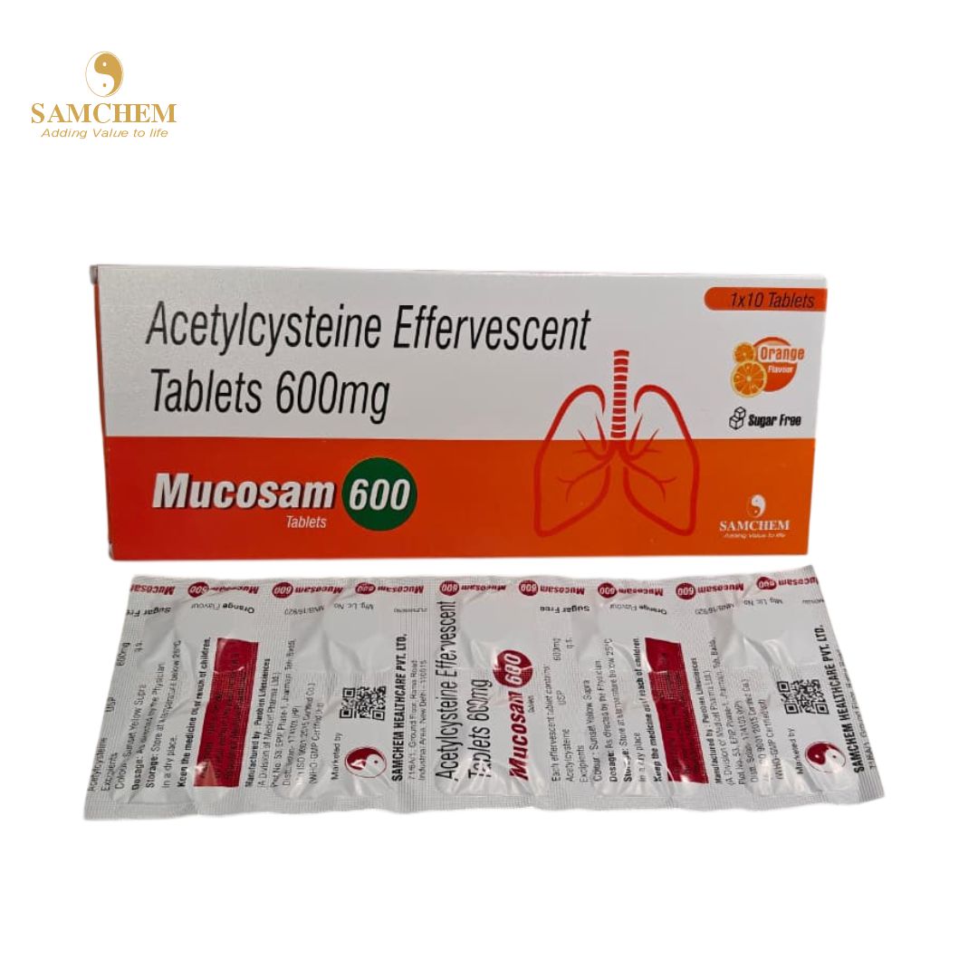 Acetylcysteine Effervescent Tablets 600 mg